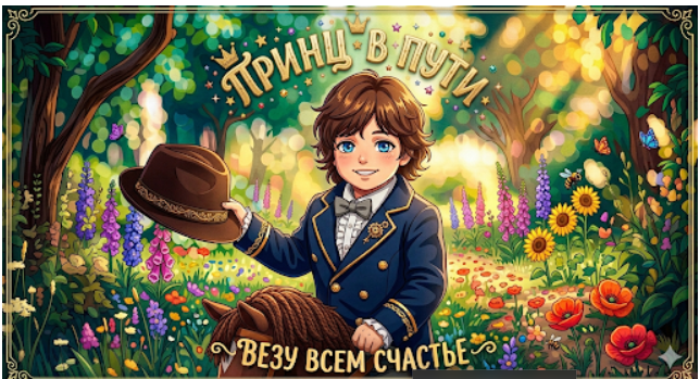 The Prince on His Journey of Happiness